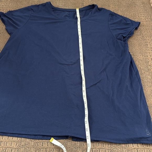 Cuddl Duds Flexwear Navy Blue Short Sleeve Top Women’s 1X - Picture 4 of 8